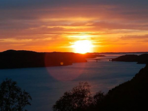 Landlig hus på kysten